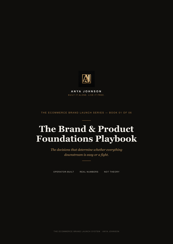Brand & Product Foundations Playbook