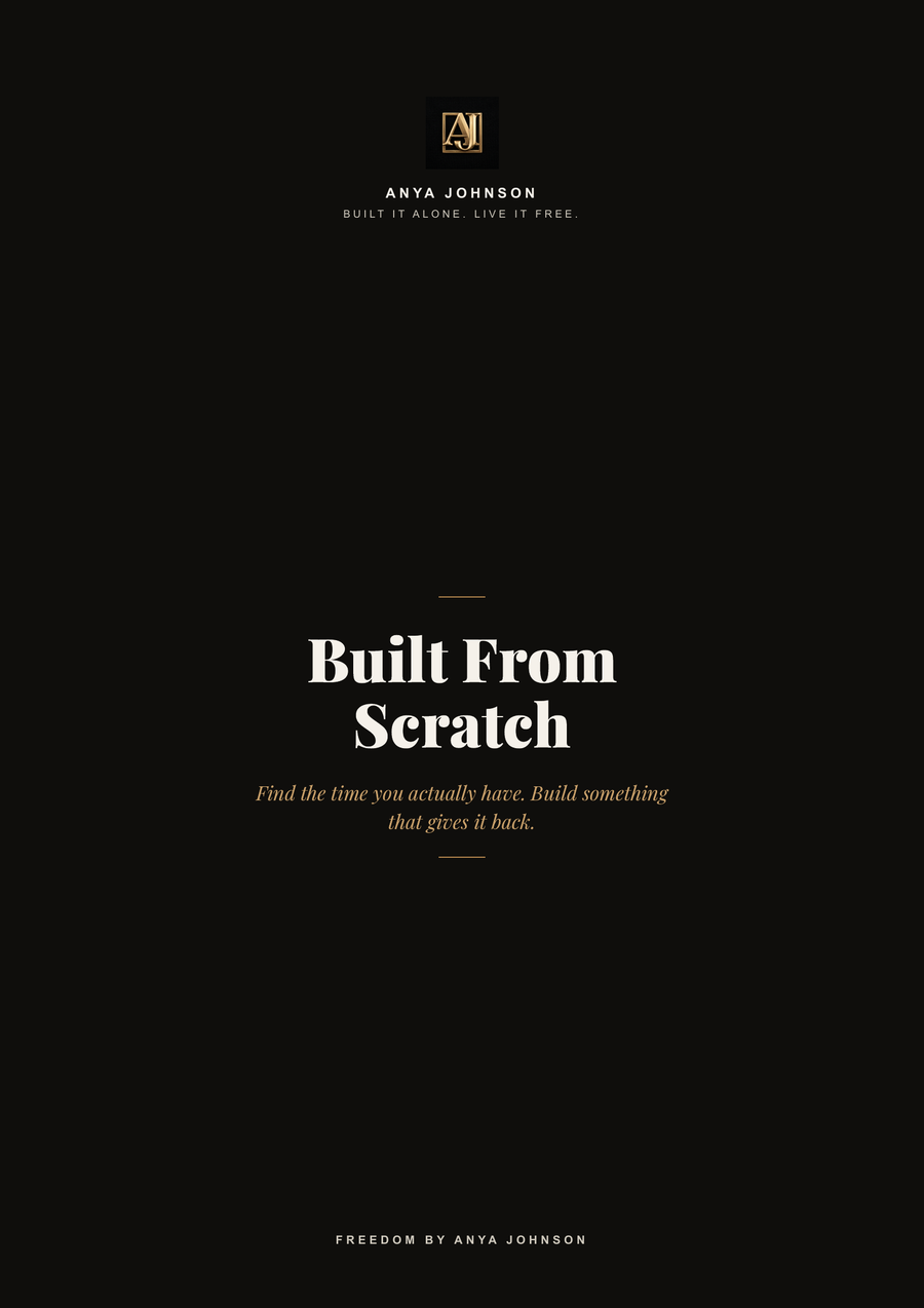Built From Scratch - The Workbook To Finding Freedom