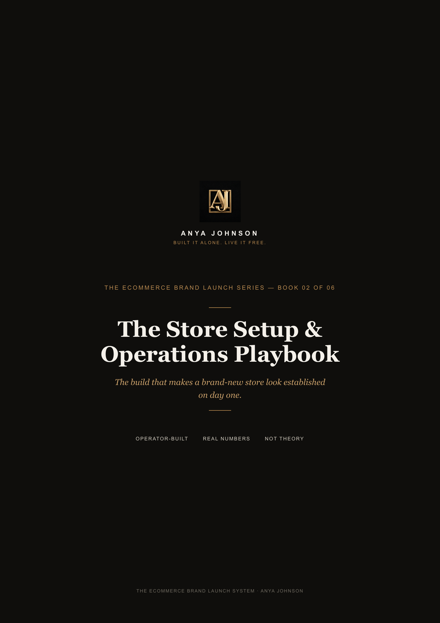 Store Setup & Operations Playbook