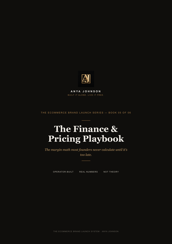 Finance & Pricing Playbook