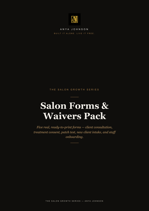Salon Forms and Waivers Pack — The Salon Growth Series