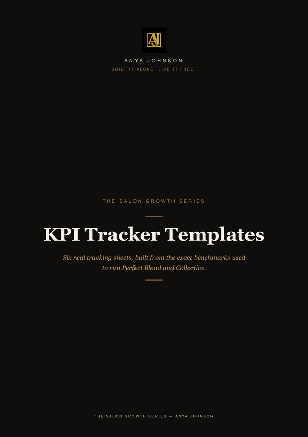 KPI Tracker Templates — The Salon Growth Series