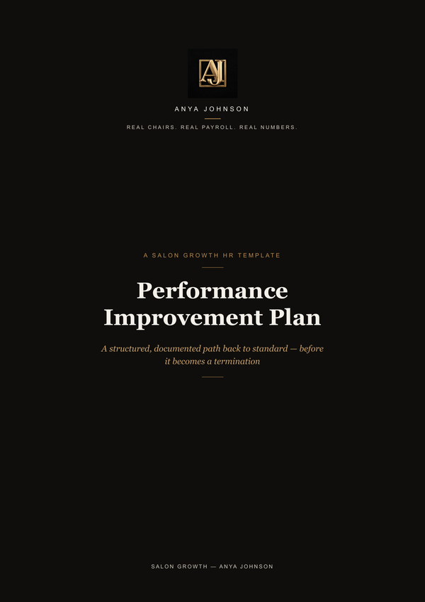 Performance Improvement Plan Template