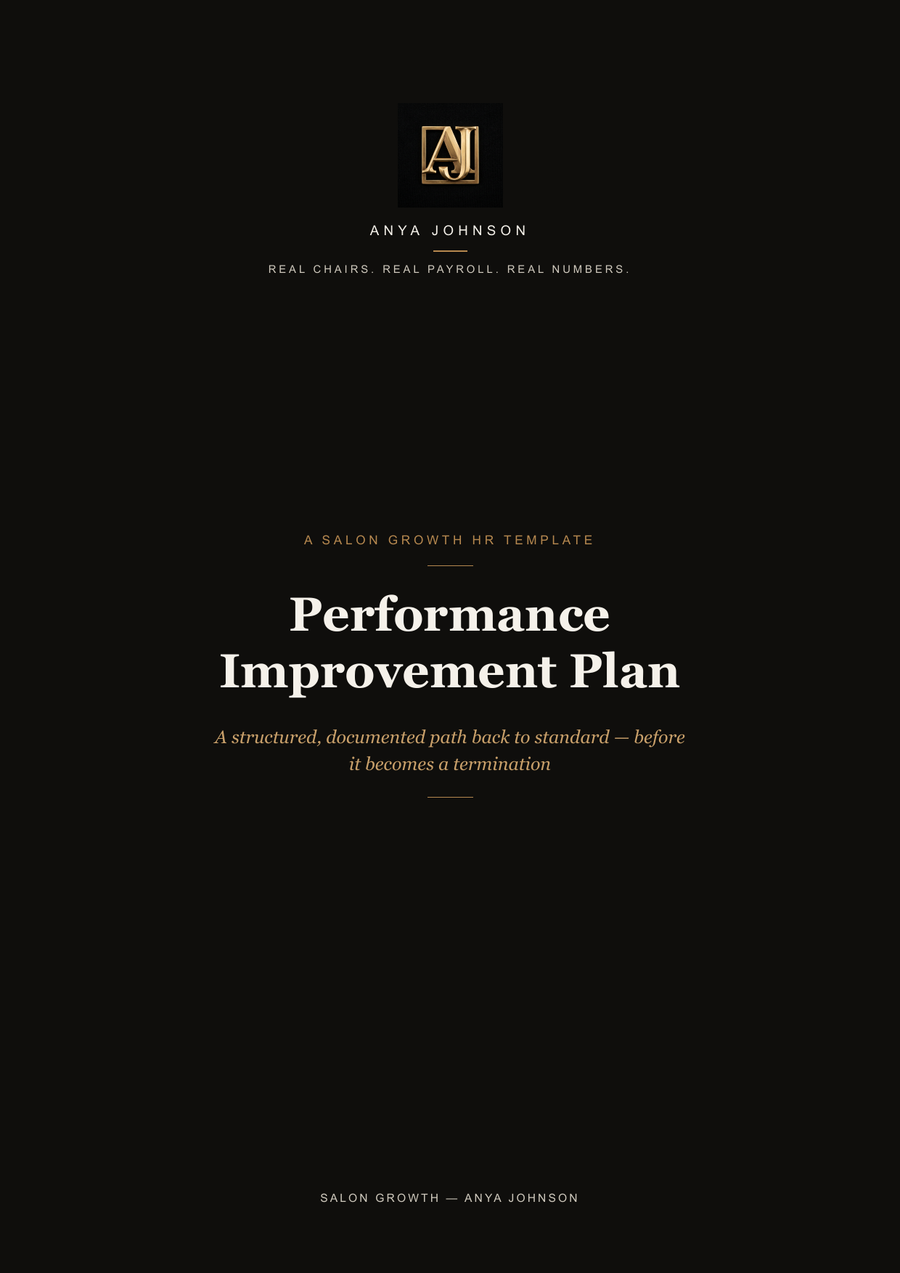 Performance Improvement Plan Template