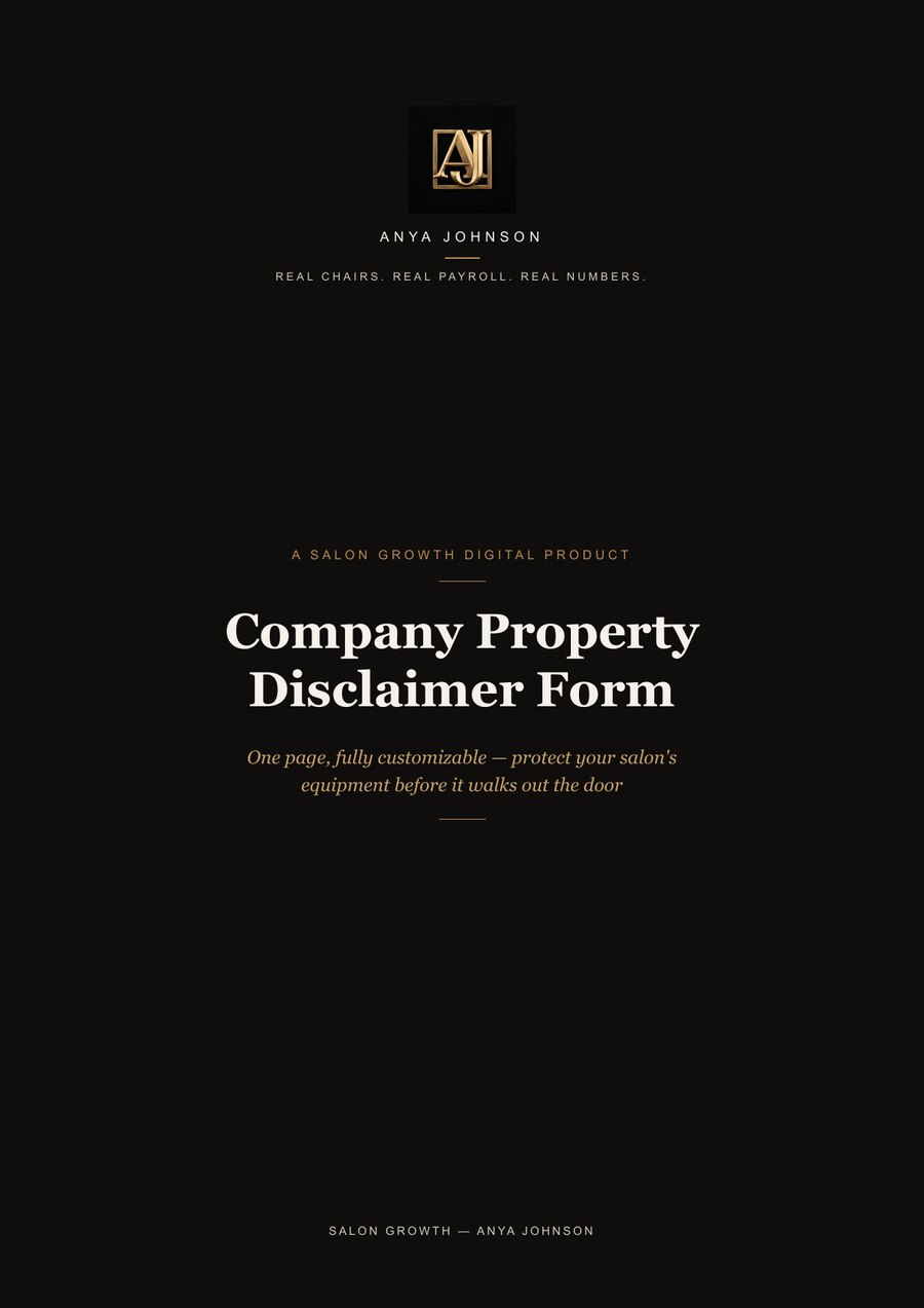 Company Property Disclaimer Form