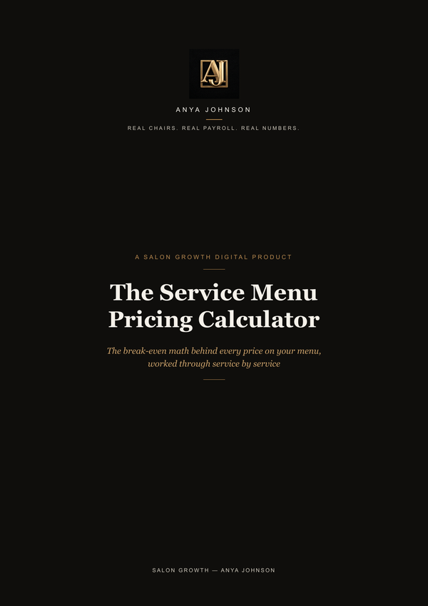 The Service Menu Pricing Calculator